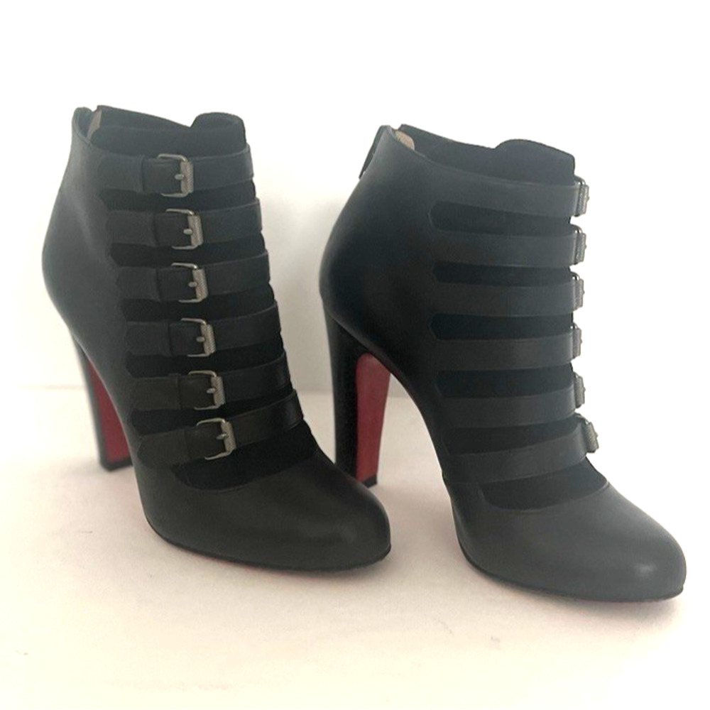 CHRISTIAN LOUBOUTIN PARIS BLACK ATTROUPA ANKLE BOOTS, SIZE EURO 36, - Picture 11 of 11